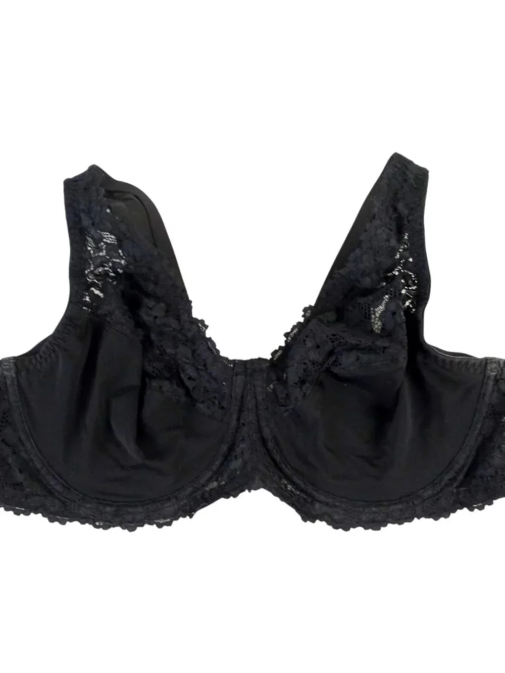 Breezies Black 40C Soft Support Lace Underwire Bra